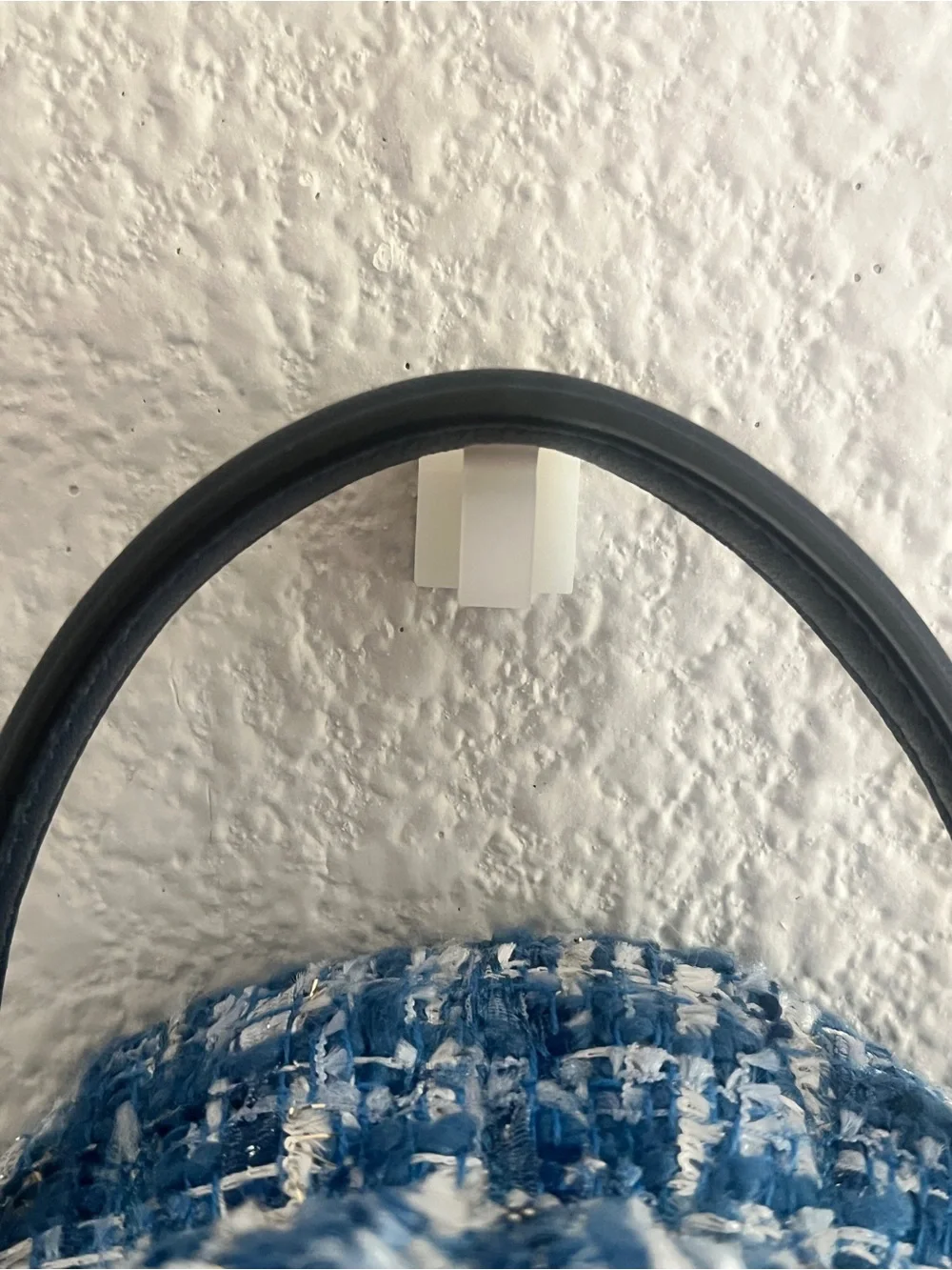 Kate Spade Briar Lane Blue Tweed Mini Convertible Backpack